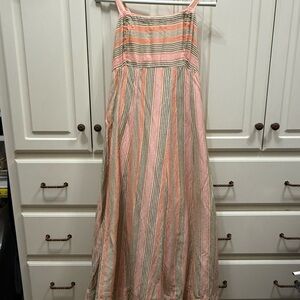 Anthropologie Multicolor Striped Maxi Dress